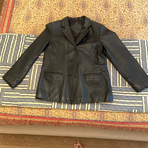 Jackets & Blazers - Classic Black Leather Jacket
